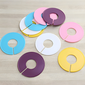 Séparateur de cintre de garde-robe réutilisable d'étiquettes de placard rondes - Product Image 6