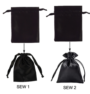 Markalı Mağazalar İçin İpek Kapama ve Yüksek Kaliteli Astarlı Lüks İpek Mücevher Çantası ve Saten Kese - Product Image 2