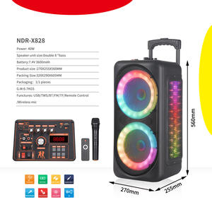 Altavoces Portátiles <span class=keywords><strong>Boom</strong></span> Boxes con Bluetooth 5.0, <span class=keywords><strong>Altavoz</strong></span> Inalámbrico para Fiestas con Supergraves y Luces RGB, Batería de 3000-5000 mAh, Control Remoto - Product Image 5