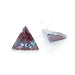 Permata Alexandrite segitiga 5X5mm untuk pembuatan perhiasan halus