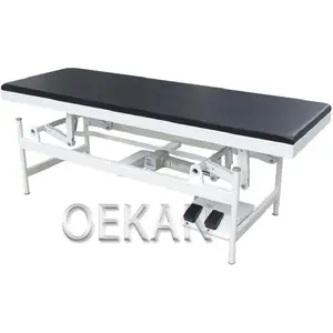Hospital Furniture Adjustable Examination Beds Medical Clinic Doctor Diagnosis Bed with Mattress