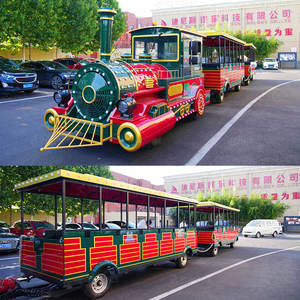 รถไฟไร้รางสำหรับสวนสนุกและห้างสรรพสินค้า ได้รับการรับรองมาตรฐาน CE ผลิตตามสั่ง ลดราคาพิเศษ เหมาะสำหรับเด็กและผู้ใหญ่ - Product Image 4