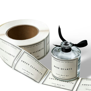 Cuộn dính Hot Bán giấy logo riêng sản phẩm trang điểm nước Hoa Dán nhãn cho bao bì - Product Image 5