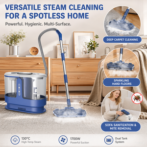 Nettoyeur de tapis multifonctionnel portable CE CB, <span class=keywords><strong>aspirateur</strong></span> puissant pour canapé et <span class=keywords><strong>voiture</strong></span>, nettoyeur de tissus d'ameublement électrique à vapeur humide et sèche - Product Image 6