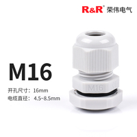 Presse-étoupes en nylon étanches IP68 de haute qualité R&R conformes ROHS, tailles M8 à M63