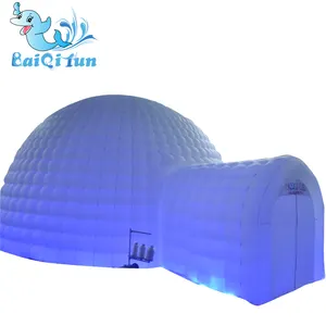 Outdoor inflatable LED light tent oxford cloth inflatable bubble tent for party