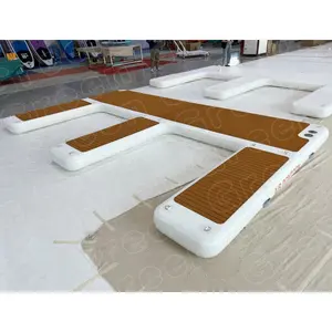 Pontone galleggiante in pvc yacht pontone gonfiabile dritto piattaforma dock dock galleggiante gonfiabile galleggiante jet ski dock