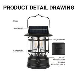 BaiFeng <b>Camping</b> <b>Lantern</b> 6W <b>LED</b> ABS Material Rechargeable Battery Outdoor Lighting - Product Image 4