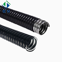 Tuyau de protection flexible en acier inoxydable haute résistance, recouvert de PVC, résistant aux flammes, pour câbles, raccords de conduits métalliques pour usage électrique
