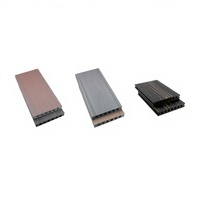 Planches de terrasse en composite bois-plastique imperméables WPC 3D embossées pour jardin, patio, balcon