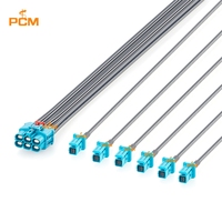 Cable Ethernet Automotriz 6 en 1 GEMnet Hembra a 6x MATEnet Hembra TE 1-2428482-4 a 2302510-9 para Comunicación en Vehículos