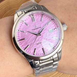Tandorio <span class=keywords><strong>GS</strong></span> montre automatique pour hommes NH35 mouvement 200M étanche Double dôme saphir Date bracelet en acier - Product Image 2