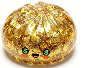 Nuevo juguete blando de Halloween y Navidad, material TPR, calabaza, dumplings, juguete blando dorado, juguete sensorial antiestrés - Product Image 5