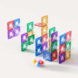 新型流行建筑益智玩具球跑磁砖磁铁块