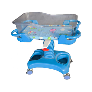 Tempat Tidur Bayi Rumah Sakit yang Dapat Disesuaikan, Dapat Dimiringkan & Diatur Ketinggiannya, Terbuat dari ABS untuk Perawatan Bersalin & Neonatal - Product Image 1