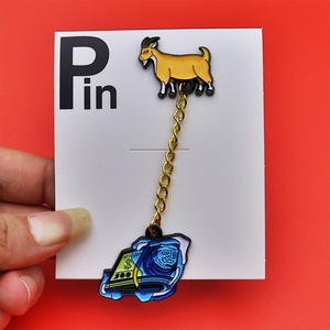 Hot Selling Factory Spot Paint Metal New Age Mexican <b>Hat</b> <b>Pin</b> Rhinestone Anime Baseball <b>Pin</b> Lapel Hard Enamel Badge - Product Image 2