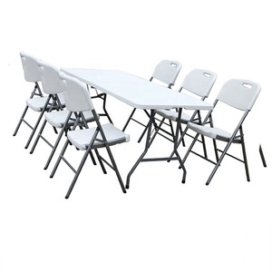 Meja tinggi persegi Bar lipat plastik, tugas berat untuk pesta koktail luar ruangan dan penggunaan acara - Product Image 6