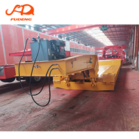 FUDENG Nouvelle semi-remorque surbaissée en acier 60t-100t, 3/4 essieux, hydraulique, à col de cygne détachable, pour machines lourdes