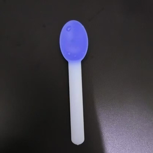 Couverts à soupe personnalisés <span class=keywords><strong>cuillère</strong></span> en plastique <span class=keywords><strong>magique</strong></span> recyclé coloré réutilisable avec logo changeant de couleur - Product Image 3