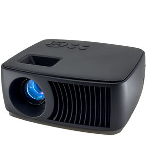 Proyector Negro con Diseño Elegante de Ventilación, Resolución de 1280x720, Múltiples Entradas y Altavoz Integrado - Product Image 1