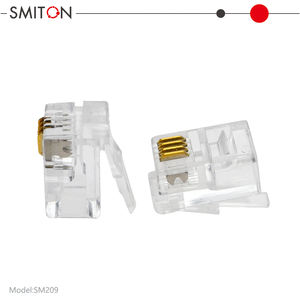 Prise modulaire Cat3 RJ9 <span class=keywords><strong>Cordon</strong></span> téléphonique Connecteur mâle Rj9 - Product Image 5