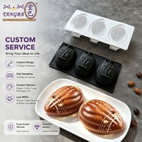 Moule en silicone 3D en forme d'amande Tangba pour mousse, gâteau, chocolat, dessert, outil de pâtisserie professionnel de qualité alimentaire personnalisable