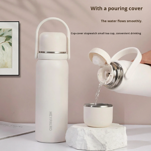Offre Spéciale – Gourde Isotherme Cylindrique Haut de Gamme en Acier Inoxydable 304, Isolation Thermique 12-24H, Anti-Fuite, pour Café - Product Image 1