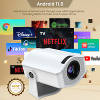 HM400 PRO Android 11,0 Mini proyector de cine en casa reproductor de vídeo portátil con enfoque Manual miniatura portátil novedad regalo