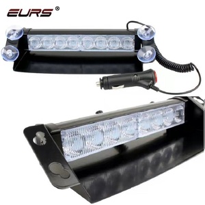 Hot bán 8LED <span class=keywords><strong>Strobe</strong></span> ánh sáng xe tải phía trước kính chắn gió Màu Đỏ màu xanh 12V nhôm IP66 không thấm nước 1800lm Thông lượng phát sáng ánh sáng - Product Image 1