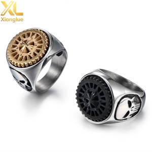 Luxury Men's Fashion <b>Rings</b> Senior Hollow <b>Skulls</b> Design Made of Alloy and Stainless Steel - Product Image 6