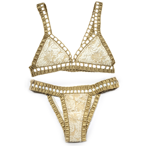 <span class=keywords><strong>Bikini</strong></span> <span class=keywords><strong>Brasiliano</strong></span> di Lusso da <span class=keywords><strong>Donna</strong></span>, Set 2 Pezzi in Spandex/Poliestere, Asciugatura Rapida, Traspirante, Ecologico, Motivo a Rilievo, Vestibilità Regolare - Product Image 6