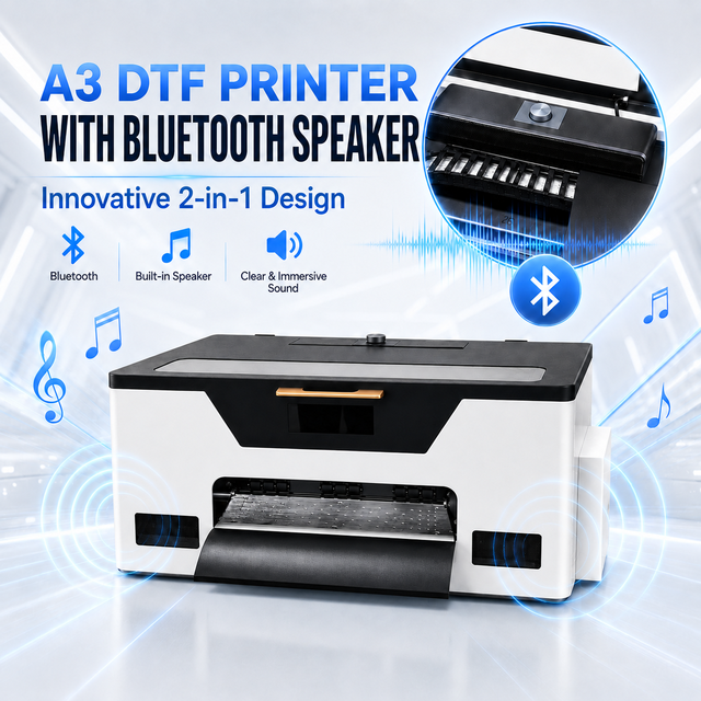 User Friendly A3 XP600 L1800 Speaker Digital Heat Transfer DTF Printer for Small T Shirt Studios