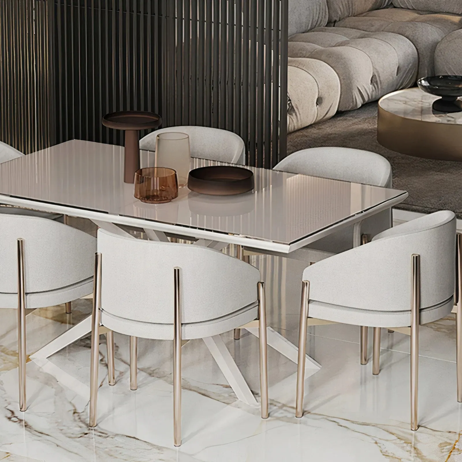 호화스러운 현대 주문 색깔 회색 팔 의자 다방 대중음식점 메이크업 식당 가구 우단 식사 의자