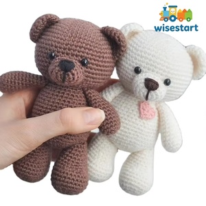 Bambole <span class=keywords><strong>Amigurumi</strong></span> Personalizzate Fatte a Mano, Orsacchiotti Vintage all'Uncinetto - Product Image 1