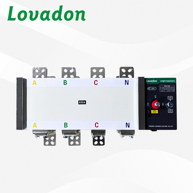 LOVADON/OEM Industrial Grade 800A 4P Automatic Transfer Switch NDQ5-800 4P PC Class Three Phase Power Transmission for Critical