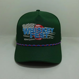 Chapeau de corde de golf Performance personnalisé pour hommes casquette de camionneur à couronne moyenne casquettes vintage pour le golf et la casquette brodée de style quotidien - Product Image 2