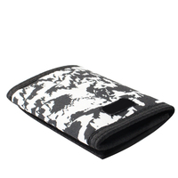 Dompet Lipat Tiga Polyester dengan LOGO Custom, Kantong Uang dengan Resleting, Penutup Velcro, Aman, Portabel, dan Tempat Kartu