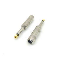 1/4 "6.35mm TS Mono mâle connecteur de prise Audio pour haut-parleur guitare Microphone câbles