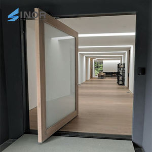 Retractable <b>Screen</b> Pivot <b>Door</b> with Magnetic Closure and <b>Insect</b> Protection Mesh - Product Image 2