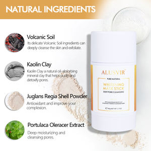 Blanchiment instantané de la peau, coréen, organique, nettoyage en profondeur, hydratant, pour le visage, visage, boue, masque en argile, 1 pièce - Product Image 4