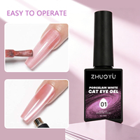 Fournitures pour salons de manucure : Kit professionnel de vernis gel magnétique effet œil de chat 9D, sans HEMA, 15ml