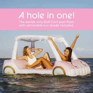 Flotador Inflable de Vinilo de Lujo para Piscina con Forma de Carrito de Golf, para Adultos, con Portavasos - Product Image 2