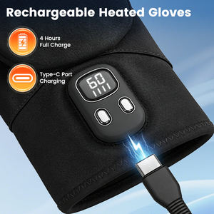 Guantes Calefactables sin Dedos para Hombre y Mujer, Guantes Eléctricos Recargables para Manos Completas y Medias, Guantes Calefactables Eléctricos para Trabajar en Invierno - Product Image 3