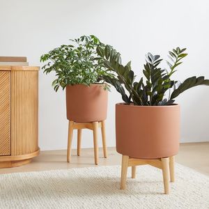 Ensemble <span class=keywords><strong>de</strong></span> <span class=keywords><strong>pot</strong></span> <span class=keywords><strong>de</strong></span> fleurs en céramique noir mat et <span class=keywords><strong>de</strong></span> support pour plantes <span class=keywords><strong>de</strong></span> style mid-century, grand <span class=keywords><strong>pot</strong></span> <span class=keywords><strong>de</strong></span> fleurs d'intérieur, <span class=keywords><strong>pot</strong></span> <span class=keywords><strong>de</strong></span> fleurs en céramique blanche - Product Image 5