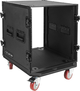 Serie 8U 10U 12U 14U <span class=keywords><strong>PA</strong></span>/DJ Rack/Road Case con 8/10/12/14U-Space, Hardware, madera contrachapada, ruedas y profundidad de estante de 21 pulgadas - Product Image 4