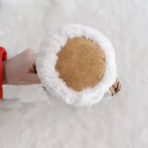 Écouteurs d'hiver en fourrure <span class=keywords><strong>de</strong></span> lapin Rex, adorables, chauds, coupe-vent, en peluche, pour étudiants et équitation - Product Image 3