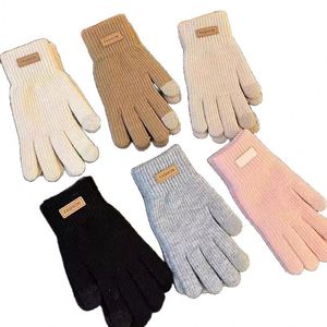 Gants de conduite tricotés en polyester à écran tactile pour hommes et femmes, doublés polaire, épaisseur moyenne, chauds pour l'hiver - Product Image 4