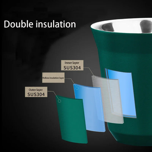 Tasse à expresso en acier inoxydable à double paroi isolée, tasse à café en métal pour capsules, tasse à démitasse pour la maison, intérieur ou extérieur - Product Image 5