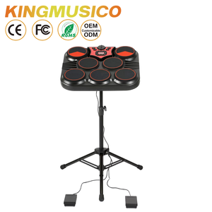 Batterie électronique de bureau portable à double déclencheur avec prise casque, pad de percussion d'entraînement pour enfants et adultes, OEM/ODM en gros - Product Image 6