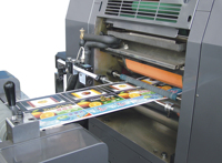Machine d'impression offset d'étiquettes intermittente RYX-320 4 couleurs avec unité de découpe